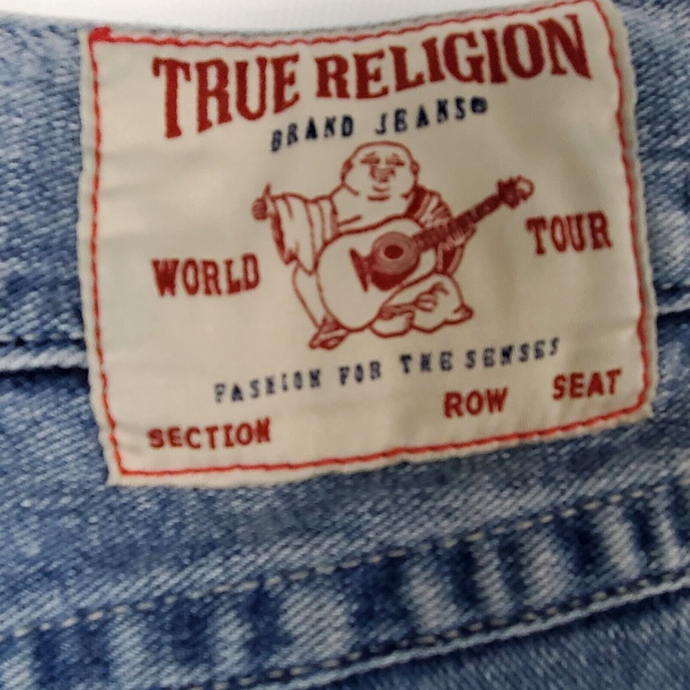 True Religion ROCCO FLAP Relaxed SKINNY JEANS 107327 Light Mixer 36x31 - Picture 4 of 16